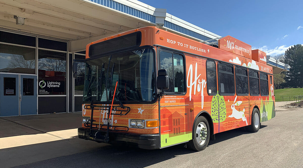 Lightning Electric Repowered Gillig bus
