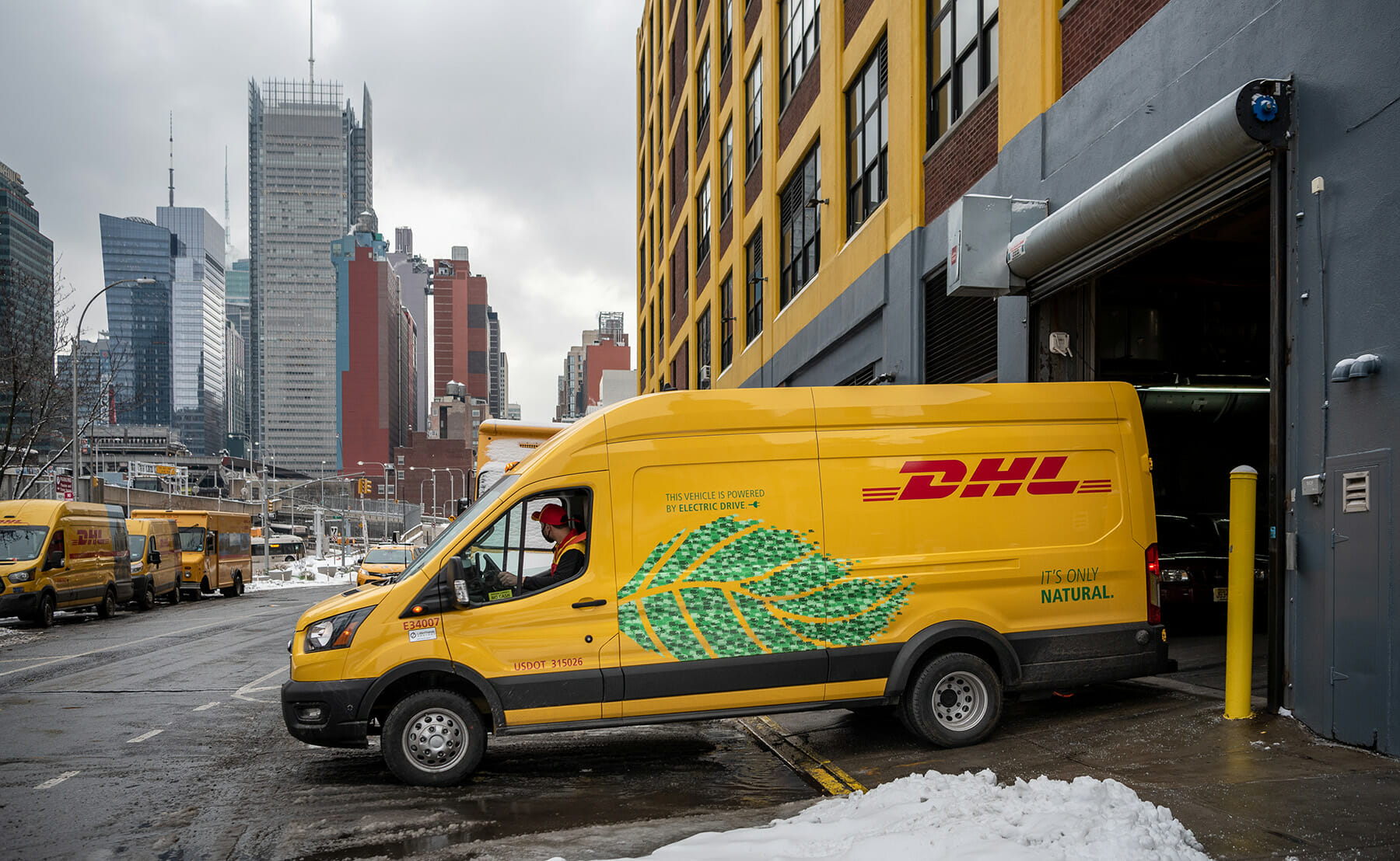 Lightning Electric delivery van operated by DHL in Manhattan
